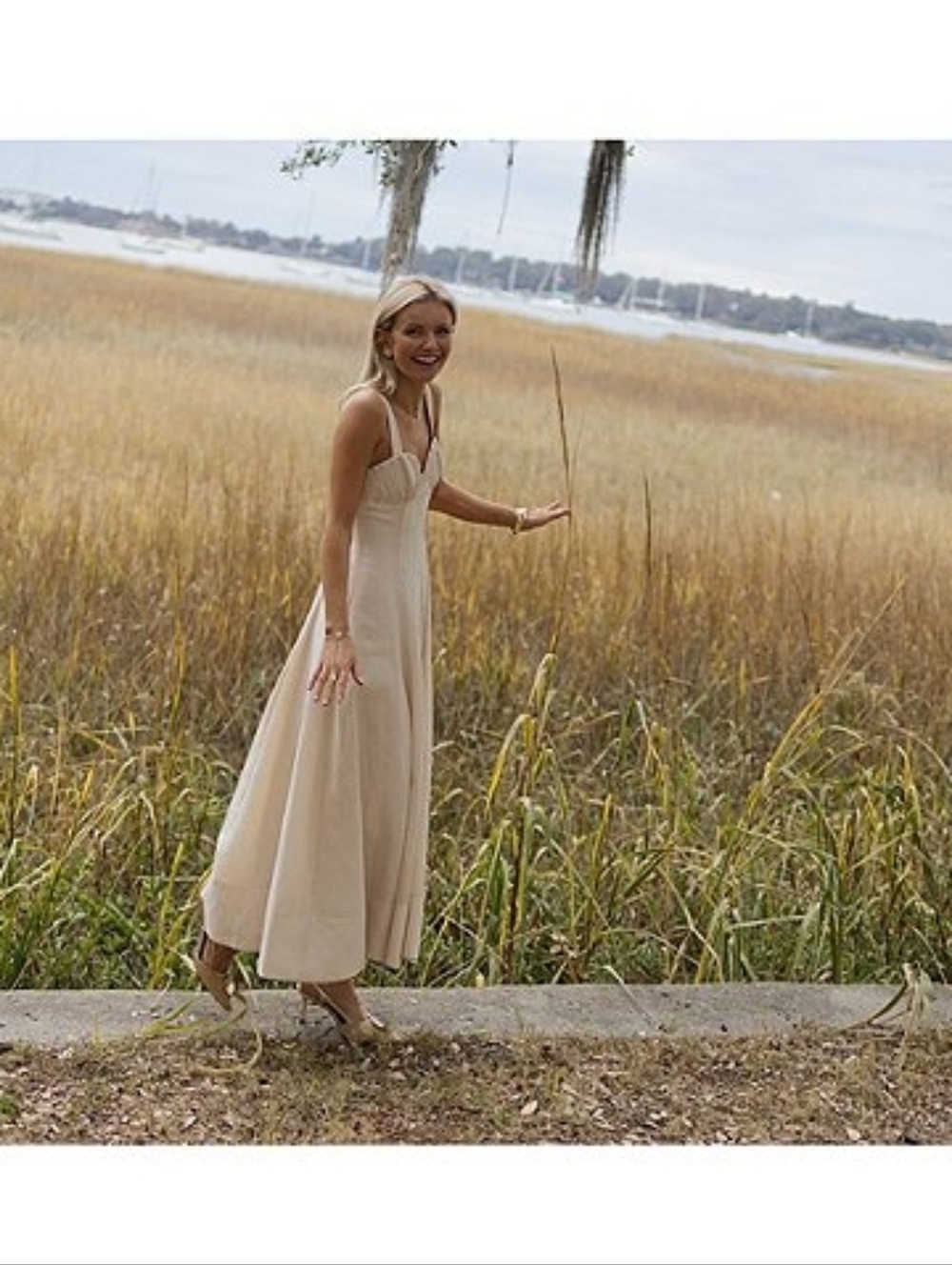NWT Antonio Melani x Simkins Page Soutache Linen Maxi 10 - Picture 6 of 14